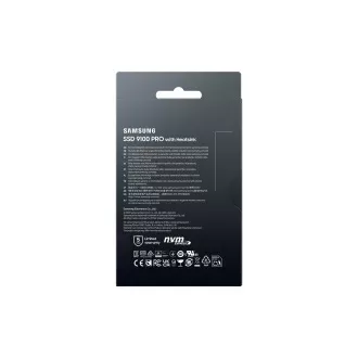 Samsung 9100 PRO/2TB/SSD/M.2 NVMe/Fekete/Hűtőborda/5R Samsung 9100 PRO/2TB/SSD/M.2 NVMe/Fekete/Hűtőborda/5R