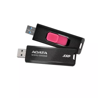 ADATA SC610/2TB/SSD/External/Fekete/5R