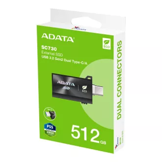 ADATA SC730/512GB/SSD/External/Black/5R ADATA SC730/512GB/SSD/External/Black/5R