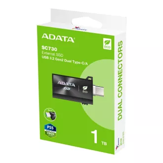 ADATA SC730/1TB/SSD/External/Fekete/5R