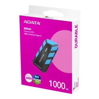 ADATA SD820/1TB/SSD/External/Kék/5R