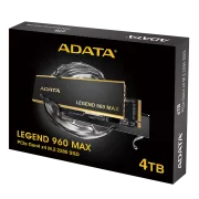 ADATA LEGEND 960 MAX/4TB/4TB/SSD/M.2 NVMe/Fekete/Hűtőborda/5R