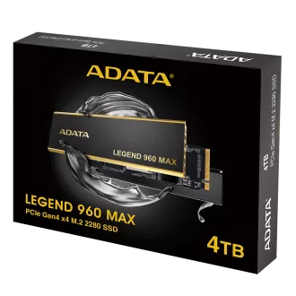 ADATA LEGEND 960 MAX/4TB/4TB/SSD/M.2 NVMe/Fekete/Hűtőborda/5R