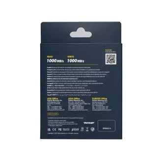 Patriot TRANSPORTER Lite/512GB/SSD/External/Fekete/3R