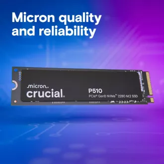 Crucial P510/2TB/SSD/M.2 NVMe/Fekete/5R Crucial P510/2TB/SSD/M.2 NVMe/Fekete/5R