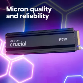 Crucial P510/2TB/SSD/M.2 NVMe/Fekete/Hűtőborda/5R