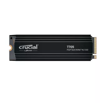 Crucial T705/2TB/SSD/M.2 NVMe/Fekete/Hűtőborda/5R