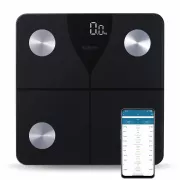 Salente SlimFit, intelligens személyi diagnosztikai fitnesz mérleg, Bluetooth, fekete