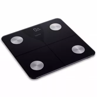 Salente SlimFit, intelligens személyi diagnosztikai fitnesz mérleg, Bluetooth, fekete