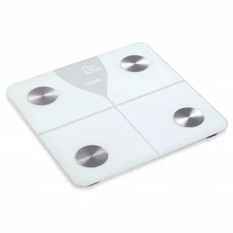 Salente SlimFit, intelligens személyi diagnosztikai fitnesz mérleg, Bluetooth, fehér