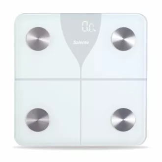 Salente SlimFit, intelligens személyi diagnosztikai fitnesz mérleg, Bluetooth, fehér