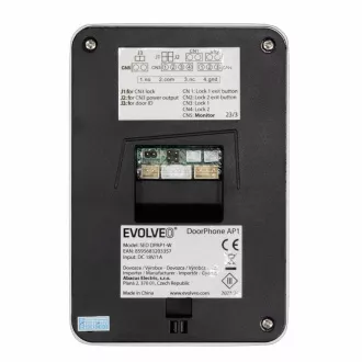 EVOLVEO DoorPhone AP1-2, vezetékes videotelefon alkalmazással, fehér színű