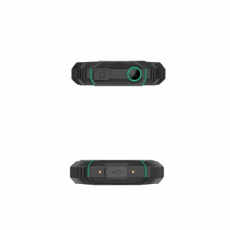 EVOLVEO StrongPhone W4, IP68 ellenálló Dual SIM telefon, 2.8 "LCD, 2500mAh, Powerbank, fekete-zöld