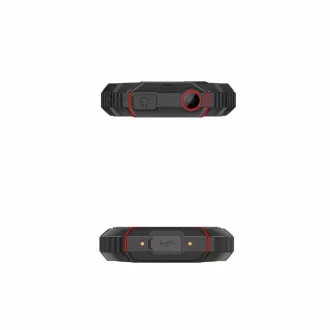 EVOLVEO StrongPhone W4, IP68 ellenálló Dual SIM telefon, 2,8"-os LCD, 2500mAh, Powerbank, fekete és piros színű