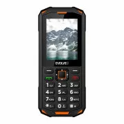EVOLVEO StrongPhone X5, vízálló, tartós Dual SIM telefon, fekete-narancs színben
