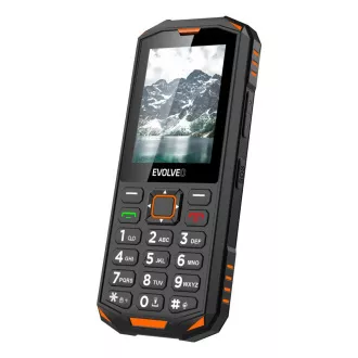 EVOLVEO StrongPhone X5, vízálló, tartós Dual SIM telefon, fekete-narancs színben EVOLVEO StrongPhone X5, vízálló, tartós Dual SIM telefon, fekete-narancs színben