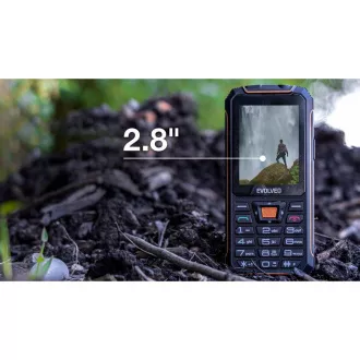 EVOLVEO StrongPhone Z6, vízálló, tartós Dual SIM telefon, fekete-narancs színben - Használt