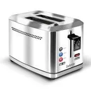 Salente ToastMax kenyérpirító digitális kijelzővel, rozsdamentes acélból készült