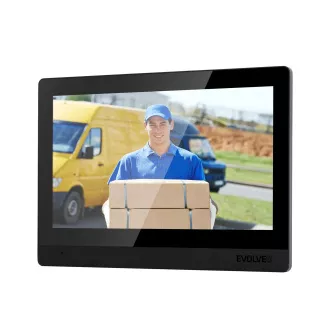EVOLVEO DoorPhone AHD10, otthoni WiFi videotelefon készlet ajtóvezérléssel és RFID-vel, fekete 10"-os monitorral