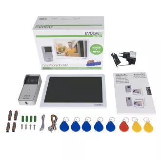 EVOLVEO DoorPhone 10-2W - 2 vezetékes videotelefon 32 GB memória alkalmazással