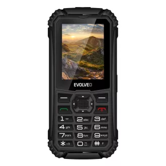 EVOLVEO StrongPhone Q1, IP68 ellenálló Dual SIM telefon, 2,4"-os LCD, 1800mAh, fekete színű