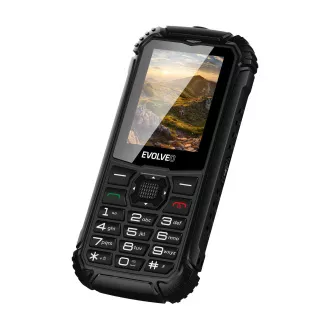 EVOLVEO StrongPhone Q1, IP68 ellenálló Dual SIM telefon, 2,4"-os LCD, 1800mAh, fekete színű