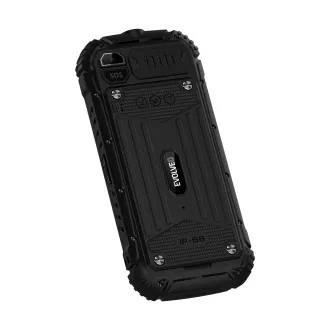 EVOLVEO StrongPhone Q1, IP68 ellenálló Dual SIM telefon, 2,4"-os LCD, 1800mAh, fekete színű