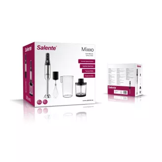 Salente Mixxo multifunkciós botmixer 3in1, 1200 W, rozsdamentes acél, fekete