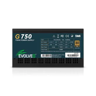 EVOLVEO G750,750W,ATX3.1,14cm,aPFC,80 GOLD,3YRW