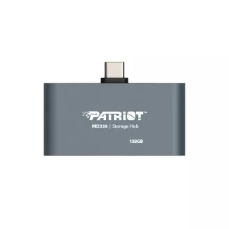 128 GB Patriot HUB MD300 USB-C HDMI tároló 128 GB 128 GB Patriot HUB MD300 USB-C HDMI tároló 128 GB
