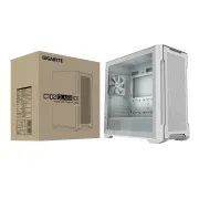 GIGABYTE C102 GLASS ICE/Midi Tower/Transpar./Fehér