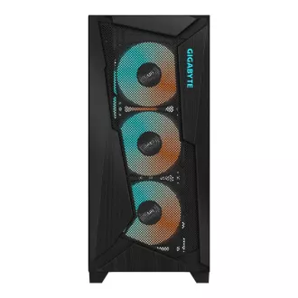 GIGABYTE C301 GLASS/Midi Tower/Transpar./Fekete