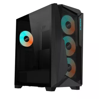 GIGABYTE C301 GLASS/Midi Tower/Transpar./Fekete