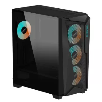 GIGABYTE C301 GLASS/Midi Tower/Transpar./Fekete