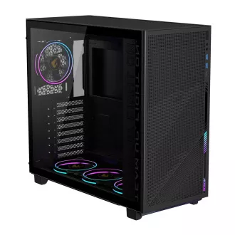 GIGABYTE AORUS C400 GLASS/Midi Tower/Transpar./Fekete
