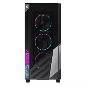 GIGABYTE AORUS C500/Midi Tower/Transpar./Fekete