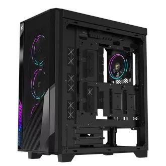 GIGABYTE AORUS C500/Midi Tower/Transpar./Fekete