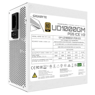 GIGABYTE tápegység 1000W 80PLUS Gold Modular PG5 ICE 1000W 80PLUS Gold