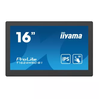 16" iiyama T1624MSC-B1: FHD,HDMI,Médialejátszó