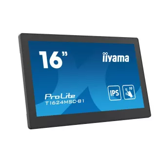 16" iiyama T1624MSC-B1: FHD,HDMI,Médialejátszó