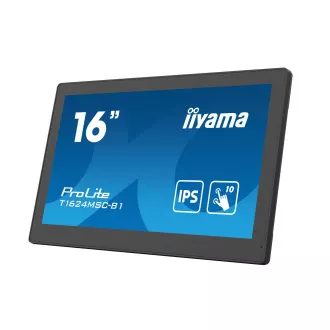 16" iiyama T1624MSC-B1: FHD,HDMI,Médialejátszó