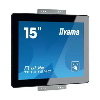 15" iiyama TF1515MC-B2: TN, XGA, kapacitív, 10P, 350cd/m2, VGA, DP, HDMI, fekete színű 15" iiyama TF1515MC-B2: TN, XGA, kapacitív, 10P, 350cd/m2, VGA, DP, HDMI, fekete színű