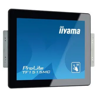 15" iiyama TF1515MC-B2: TN, XGA, kapacitív, 10P, 350cd/m2, VGA, DP, HDMI, fekete színű 15" iiyama TF1515MC-B2: TN, XGA, kapacitív, 10P, 350cd/m2, VGA, DP, HDMI, fekete színű