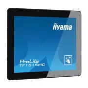 15" iiyama TF1515MC-B2: TN, XGA, kapacitív, 10P, 350cd/m2, VGA, DP, HDMI, fekete színű