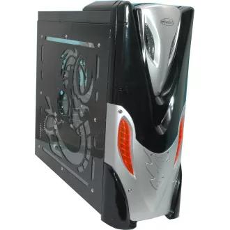 Acutake ACU-ALIEN/Midi Tower/Transpar./fekete