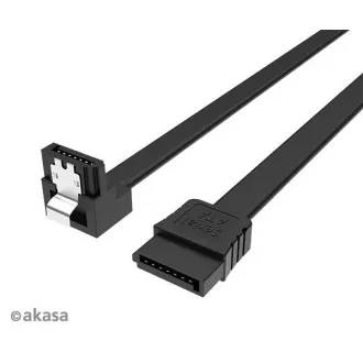 AKASA - Proslim SATA kábel 90° - 50 cm