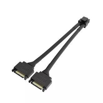 AKASA - Dupla SATA 8 tűs CPU tápegység adapter kábelhez AKASA - Dupla SATA 8 tűs CPU tápegység adapter kábelhez