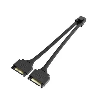 AKASA - Dupla SATA 8 tűs CPU tápegység adapter kábelhez AKASA - Dupla SATA 8 tűs CPU tápegység adapter kábelhez