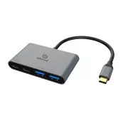 AKASA - USB Type-C 4 az 1-ben hub