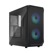 Fractal Design Focus 2 RGB Fekete TG Clear Tint/Midi Tower/Transpar./Fekete
